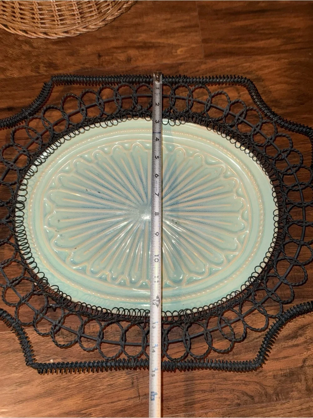 Vintage French Wire Serving Tray/French Country Decor-Square Nest